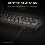 Corsair K65 Plus Wireless RGB mechanisch gaming toetsenbord Zwart, US lay-out (QWERTY), Corsair MLX Fusion, 75%, RGB leds, PBT double-shot