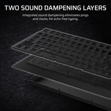 Corsair K65 Plus Wireless RGB mechanisch gaming toetsenbord Zwart, US lay-out (QWERTY), Corsair MLX Fusion, 75%, RGB leds, PBT double-shot