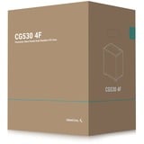 DeepCool CG530 4F midi tower behuizing Zwart | 2x USB-A | 1x USB-C | RGB | Tempered Glass