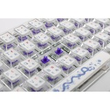 Ducky DKYOTD2024 Year of the Dragon Limited Edition, toetsenbord Wit/blauw, US lay-out, Cherry MX2A Purple, 65%, RGB leds, PBT + PC keycaps