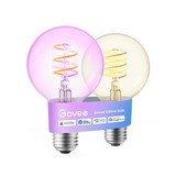 Govee Edison Bulb G80 E27 (2-stuks) led-lamp Transparant, WiFi, Bluetooth
