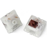 Keychron Gateron Cap Switch Set - Cap Brown, 35 Switches keyboard switches bruin/transparant