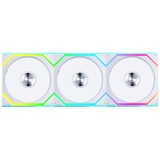 Lian Li UNI FAN SL120 Wireless Reverse Blade case fan Wit, 3 stuks, 4-pin PWM fan-connector