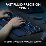 Logitech MX Keys S Plus Advanced Wireless Illuminated Keyboard Zwart, US-International lay-out (QWERTY), 100%