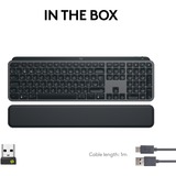 Logitech MX Keys S Plus Advanced Wireless Illuminated Keyboard Zwart, US-International lay-out (QWERTY), 100%
