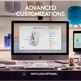 Logitech MX Master 3S voor Mac muis Lichtgrijs, 200 - 8000 dpi, Bluetooth Low Energy