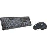 Logitech MX Mechanical  + MX Master3S Bundel, desktopset Zwart/grijs, US-International, 200 - 8000 dpi, Bluetooth Low Energy