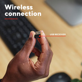 Trust Ody II Silent Wireless Keyboard, toetsenbord Zwart, EU lay-out (QWERTY), Membraan