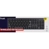 Trust Ody II draadloos toetsenbord Zwart, EU lay-out (QWERTY), Membraan, Stil