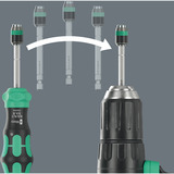 Wera Kraftform Kompakt 20 RA-R, 6‑delig bitset Zwart/groen