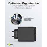 goobay 36W USB-C PD Dual snellader Zwart, 2x USB-C