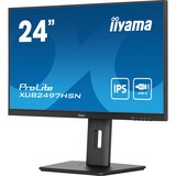 iiyama ProLite XUB2497HSN-B2 23.8" monitor Zwart, 100 Hz, HDMI, DisplayPort, USB-C, Audio