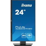 iiyama ProLite XUB2497HSN-B2 23.8" monitor Zwart, 100 Hz, HDMI, DisplayPort, USB-C, Audio