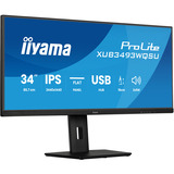 iiyama ProLite XUB3493WQSU-B6 34" UltraWide monitor Zwart (mat), 120 Hz, HDMI, DisplayPort, Audio, USB