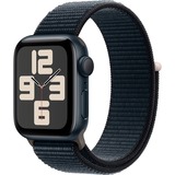 Apple Watch SE (2023) smartwatch Donkerblauw/donkerblauw, 40 mm, Geweven sportbandje, Aluminium