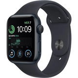 Apple Watch SE smartwatch Zwart, 44mm, Middernacht sportbandje, Aluminium, GPS