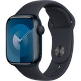 Apple Watch Series 9 smartwatch Zwart/donkerblauw, Aluminium, 41 mm, Sportbandje (S/M)