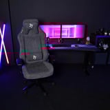 Arozzi Vernazza XL Soft Fabric Dark Grey gamestoel Donkergrijs