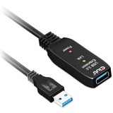 Club 3D USB 3.2 Gen1 actieve repeaterkabel Zwart, 5 meter