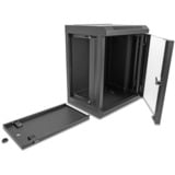 DeLOCK 10″-netwerkkast met glazen deur server rack Zwart, 8U