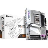 GIGABYTE B650E AORUS ELITE X AX ICE socket AM5 moederbord Wit/zilver, RAID, 2,5Gb-LAN, WLAN, BT, Sound, ATX