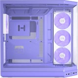 HYTE Y50 RGB Taro Milk midi tower behuizing Paars | 2x USB-A | 1x USB-C | RGB | Tempered Glass