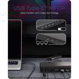 ICY BOX IB-DK7401-CU31 17-in-1 Notebook DockingStation Zwart