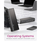 ICY BOX IB-DK7401-CU31 17-in-1 dockingstation Zwart