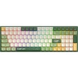 Iqunix F97 Camping Wireless Mechanical Keyboard Groen, US lay-out (QWERTY), IQUNIX Moonstone Turbo, 96%, RGB leds, Hot-swappable, PBT, 2.4GHz | Bluetooth 5.1 | USB-C
