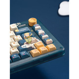 Iqunix ZX75 Sky Encounter Wireless Mechanical Keyboard Blauw, US lay-out (QWERTY), IQUNIX Little Prince, 75%, RGB leds, 75%, Hot-swappable, Double-shot PBT, 2.4GHz | Bluetooth 5.1 | USB-C