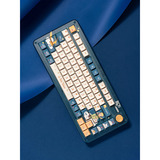Iqunix ZX75 Sky Encounter Wireless Mechanical Keyboard, gaming toetsenbord Blauw/wit, US lay-out, IQUNIX Little Prince, RGB leds, 75%, Hot-swappable, Double-shot PBT, 2.4GHz | Bluetooth 5.1 | USB-C