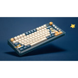 Iqunix ZX75 Sky Encounter Wireless Mechanical Keyboard, gaming toetsenbord Blauw/wit, US lay-out, IQUNIX Little Prince, RGB leds, 75%, Hot-swappable, Double-shot PBT, 2.4GHz | Bluetooth 5.1 | USB-C