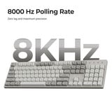 Keychron C2 Pro-M1, toetsenbord Grijs, US lay-out, Keychron Super Red, RGB leds, OSA Double-Shot PBT, hot swap, 8000 Hz