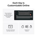 Keychron C2 Pro-M1, toetsenbord Grijs, US lay-out, Keychron Super Red, RGB leds, OSA Double-Shot PBT, hot swap, 8000 Hz