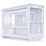 Lian Li A3-mATX White (Wood Edition) midi tower behuizing Wit/houtkleur | 2x USB-A | 1x USB-C | Tempered Glass