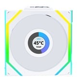 Lian Li UNI FAN SL120 LCD Wireless RGB case fan Wit, 120 x 124.5 x 28 mm, PWM