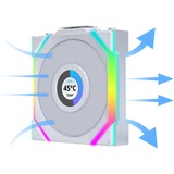 Lian Li UNI FAN SL120 LCD Wireless RGB case fan Wit, 120 x 124.5 x 28 mm, PWM