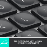 Logitech MX Keys Mini Minimalist Wireless toetsenbord Grafiet, US-International lay-out (QWERTY), 80% (TKL), Bluetooth