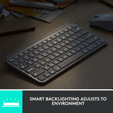 Logitech MX Keys Mini Minimalist Wireless toetsenbord Grafiet, US-International lay-out (QWERTY), 80% (TKL), Bluetooth