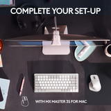 Logitech MX Mechanical Mini voor Mac toetsenbord Lichtgrijs, US-International lay-out (QWERTY), Cherry MX-Technologie, 80% (TKL)	