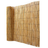 Nature Gespleten bamboemat - afschermgraad 2/5, 1 x 3 meter begrenzing Houtkleur