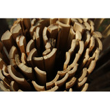 Nature Gespleten bamboemat - afschermgraad 2/5, 1 x 3 meter begrenzing Houtkleur