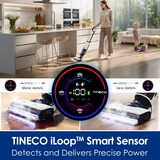 Tineco Floor One S7 Steam 4-in-1 apparaat nat- en droogzuiger Wit/zwart, Stofzuigt, dweilt, stoomt en droogt | smart | oplaadbaar