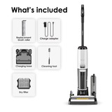 Tineco Floor One S7 Steam 4-in-1 apparaat nat- en droogzuiger Wit/zwart, Stofzuigt, dweilt, stoomt en droogt | smart | oplaadbaar