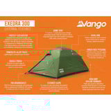 Vango Exedra 300 tent Donkergroen