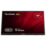ViewSonic VA1650 Lichtgewicht draagbare monitor 16" Zwart, 1x HDMI