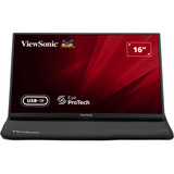 ViewSonic VA1650 Lichtgewicht draagbare monitor 16"  Zwart, 1x HDMI, USB-C