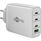 goobay 100W GaN USB-C PD Multiport snellader Wit, 3x USB-C, 1x USB-A