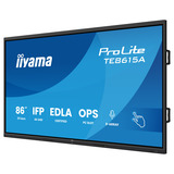 iiyama ProLite TE8615A-B2AG 85.6" 4K Ultra HD Public Display Zwart, HDMI, DisplayPort, USB-C, Audio, LAN, WiFi-6E, Bluetooth 5.0, Touch