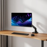 ACT Connectivity Monitorarm office premium, gasveer, 1 monitor Zwart